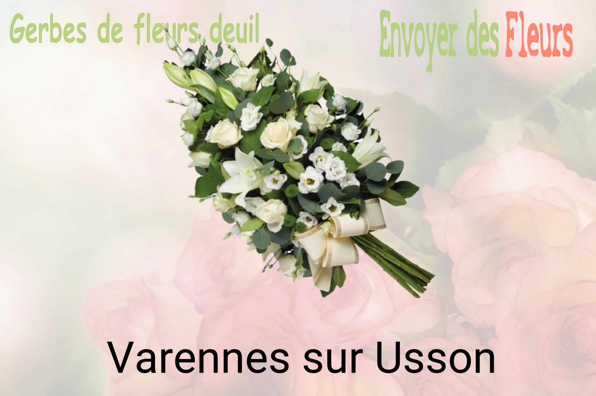 Gerbe de fleurs de deuil livrée à Varennes-sur-Usson